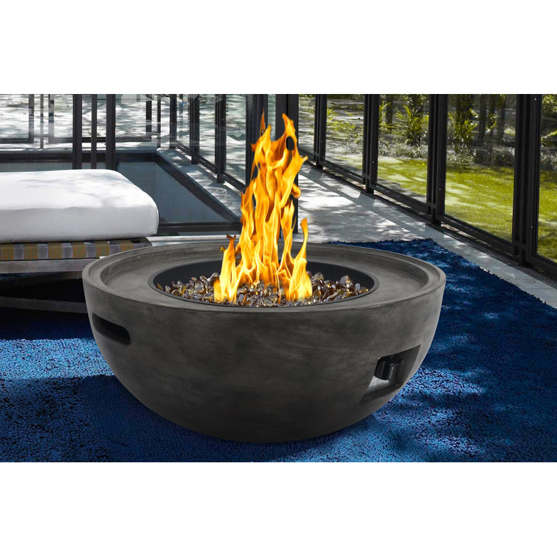 Armen Living Castaic Stainless Steel Propane Fire Pit & Reviews Wayfair